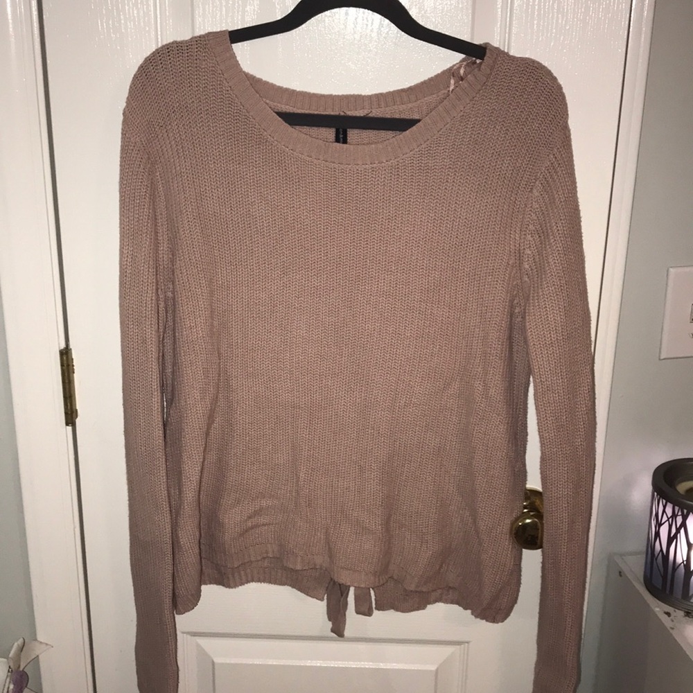Moon and Madison pink sweater